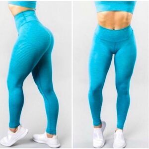 New Alphalete Women’s Halo Legging Vivid Blue Sz S NWT